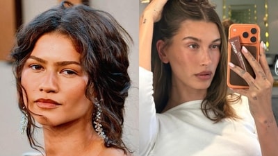 Actor Zendaya and model Hailey Bieber in anti-blush Actor Zendaya and model Hailey Bieber in anti-blush