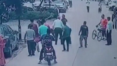 CCTV footage of the incident went viral. CCTV footage of the incident went viral.
