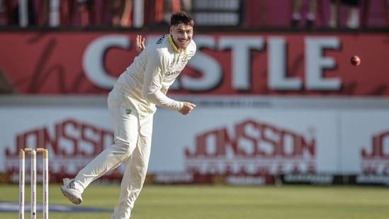 Matt Renshaw picked up his maiden Test wicket
