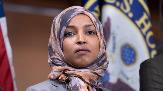 Ilhan Omar, the Democratic congresswoman whose home was searched by federal agents. (AP Photo/J. Scott Applewhite, File)