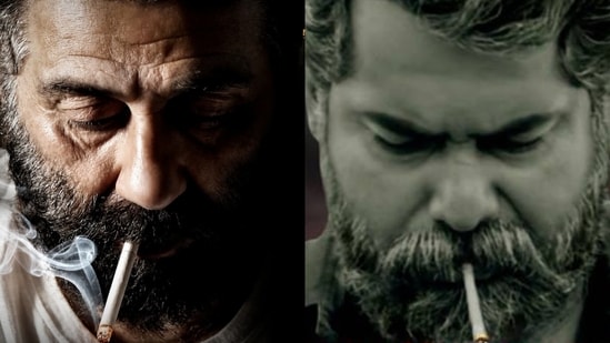 Sunny Deol in Suryaa's first look whereas Joju George in Joseph.