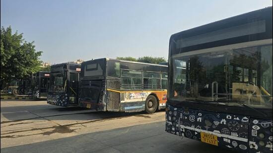 The company said services would resume only after at least part of the dues was cleared. As per the concessionaire, an amount of ₹15 crore is owed to them. (HT Photo)