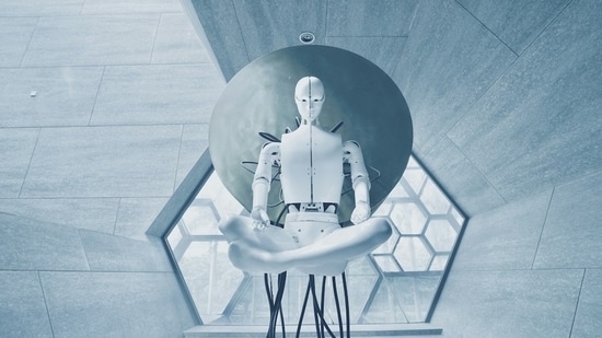 The robot allegedly touched the girl's buttocks and made thrusting motions against her.