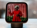 The Apple HomeView, an iPad-like device meant to hang on walls or perch on tabletops that will showcase its AI-upgraded Siri virtual assistant, during a launch of smart home products in New York City, US, October 13, 2026. REUTERS/Shannon Stapleton(REUTERS)