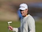 England's Justin Rose looks on during the day two of the 2026 Alfred Dunhill Links Championship at the Kingsbarns Golf Course in St Andrews