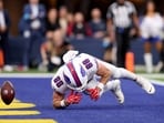 Dawson Knox came under fire from Bills fans after making a slow start to the contest.