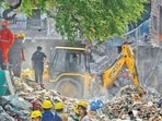 The building collapsed at New Seemapuri.