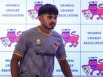 Mumbai cricket team captain Siddhesh Lad and vice-captain Ayush Mhatre during a press conference organized by the Mumbai Cricket Association (MCA) ahead of the 2026-27 Ranji Trophy season, at the MCA Lounge