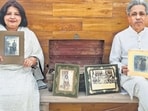 The couple graciously agree to pose with the treasure trunk. (Mayank Austen Soofi)