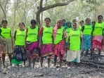 The group that is now called the ‘Mangrove Army’ was formed in 2009, after cyclone Aila devastated the Sundarbans, by Umashankar Mondal, a government schoolteacher in West Bengal. (HT Sourced Photo)