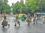 The personnel were to stay in Delhi till Monday night. (Vipin Kumar/HT Photo)