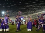 Ticket prices at organised garba events in Ahmedabad range from around  <span class='webrupee'>₹</span>1,000 to  <span class='webrupee'>₹</span>10,000, depending on the venue, date and facilities. (AP Photo)