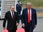 President Donald Trump and Russian President Vladimir Putin in Anchorage, Alaska, Aug. 15, 2025.