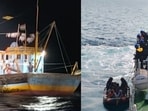 The apprehended vessel, along with its crew and the confiscated evidence, was subsequently escorted to Mumbai Harbour
