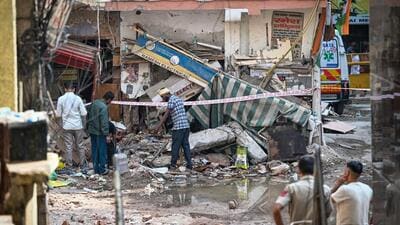 A building collapse in Satya Niketan killed 5 DU students. (HT Archive) A building collapse in Satya Niketan killed 5 DU students. (HT Archive)