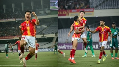 প্রথমার্ধে দুর্ধর্ষ খেলে ইস্টবেঙ্গল। জোড়া গোল করেন ডেভিড। (ছবি সৌজন্যে East Bengal FC)