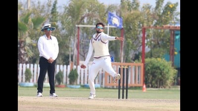 Karan Sharma takes 7/45 in the match against Bihar. (FILE PHOTO)