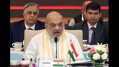 Shah called for a whole-of-region approach to tackle drug smuggling and sought cooperation from the Bay of Bengal Initiative for Multi-Sectoral Technical and Economic Cooperation (BIMSTEC) member countries. (ANI Video Grab)