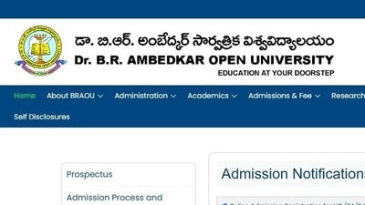 అంబేడ్కర్ ఓపెన్ వర్సిటీ అడ్మిషన్లు అంబేడ్కర్ ఓపెన్ వర్సిటీ అడ్మిషన్లు