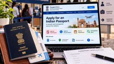 Indian passport applicants can submit forms, pay fees and book appointments through the Ministry of External Affairs' Passport Seva portal (AI Generated Representational Image) Indian passport applicants can submit forms, pay fees and book appointments through the Ministry of External Affairs' Passport Seva portal (AI Generated Representational Image)