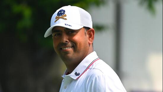 Anirban Lahiri at the Delhi Golf Club on Tuesday. (DP World Tour)