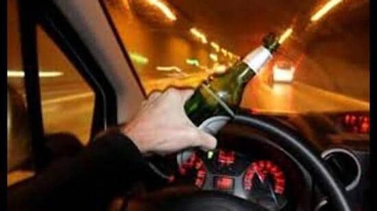 In 2022, when the drunken driving challans were resumed, 166 challans were issued in the entire year. (HT File)