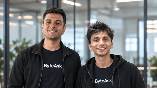 (L-R) Pratyush Saini Co-founder and CTO ByteAsk, Anirudha Kulkarni, co-founder and CEO ByteASK