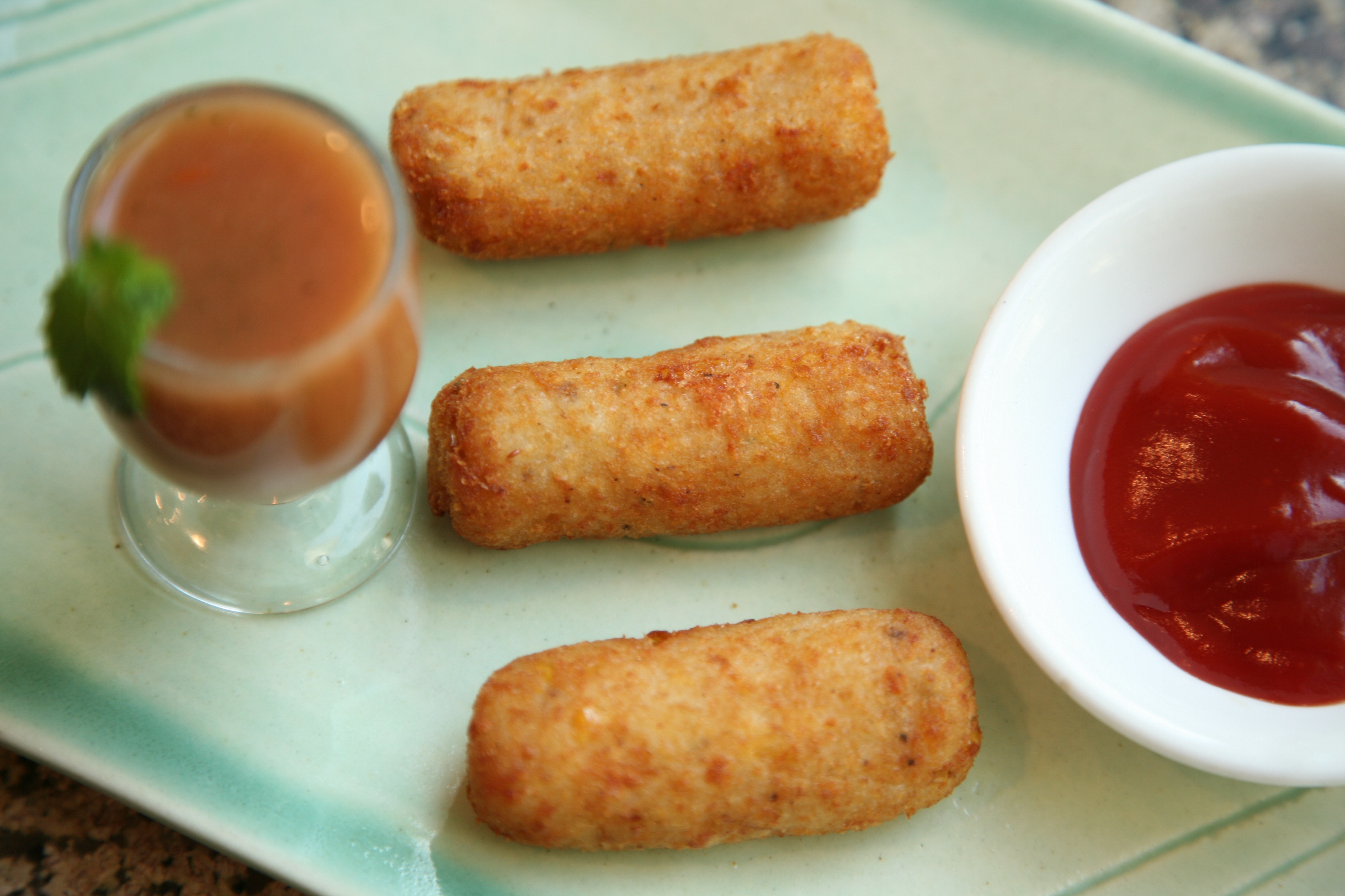 Paneer aloo sticks made with unpeeled potatoes and cottage cheese.