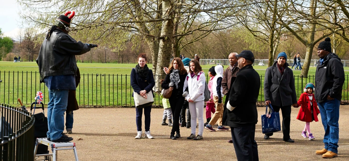 Speakers' Corner, in Hyde Park, London. (Photo courtesy: The Royal Parks/screenshot) Speakers' Corner, in Hyde Park, London. (Photo courtesy: The Royal Parks/screenshot)