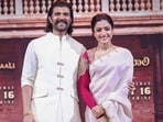 Rashmika Mandanna and Vijay Deverakonda attend the Ranabaali promotions. 