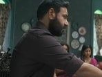 Drishyam 3 box office collection day 13: A still from Drishyam 3 with Ajay Devgn and Jaideep Ahlawat.