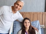 Anaya Bangar with Sanjay Bangar