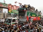Pro Imran Khan protests in Khyber Pakhtunkhwa