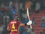 Shai Hope hits a fifty for West Indies