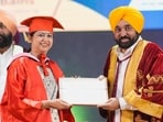 Mann conferred degrees and academic distinctions on 515 PhD scholars, postgraduate and undergraduate gold medallists at the convocation. (HT)