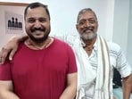 Malhar Patekar with his father, actor Nana Patekar