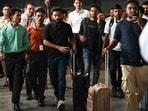 ఢిల్లీ ఎయిర్ పోర్టులో అభిజీత్ దిప్కే(AFP)