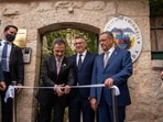 Colombia Foreign Minister Omar Bula Escobar inaugurated the embassy,