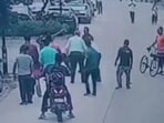 The incident took place on Sunday.