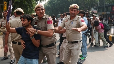A senior police officer said 4 FIRs were registered by the Delhi Police’s Intelligence Fusion and Strategic Operations unit. (ANI) A senior police officer said 4 FIRs were registered by the Delhi Police’s Intelligence Fusion and Strategic Operations unit. (ANI)