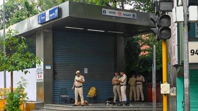 Metro closure over the past week. (Vipin Kumar/HT Photo)