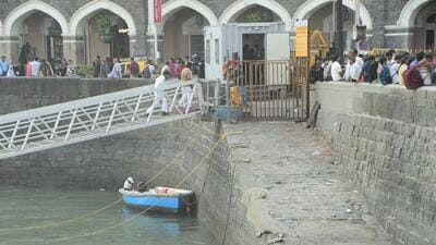 Mumbai, India – 14 Oct 2026: The closure of Jetty No. 5 at the Gateway of India, in Mumbai, India, on Wednesday, 14 Sept 2026. (Photo by Bhushan Koyande/HT Photo)