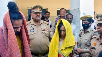 নীল ড্রাম হত্যাকাণ্ডে ফাঁসির সাজা দিল আদালতের, বিচারককে কী বলল দোষী মুসকান রস্তোগী-সাহিল শুক্লা ? (PTI)