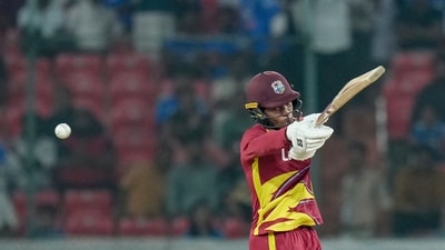 West Indies got off to a blazing start thanks to the new opening duo of Shai Hope and Jewel Andrew, who slammed a half-century opening stand (PTI)