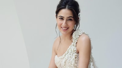 Sara Ali Khan stuns in Gaurav Gupta couture. 