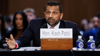 FBI Director Kash Patel refuted a media report that he had traveled to Russia. (REUTERS)