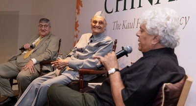 Justice Sanjay Kishan Kaul (Retd.), Dr. Karan Singh, Suhel Seth Justice Sanjay Kishan Kaul (Retd.), Dr. Karan Singh, Suhel Seth