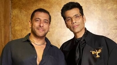 Salman with Karan. Salman with Karan.