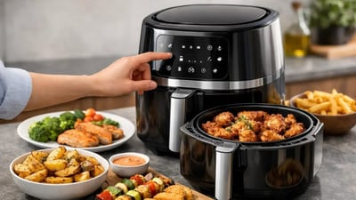 Are air fryer coatings safe? What you need to know about PFAS, PTFE and PFOA before buying one (Pinterest) Are air fryer coatings safe? What you need to know about PFAS, PTFE and PFOA before buying one (Pinterest)