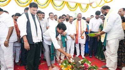 పోచారంలో ఇందిరమ్మ టవర్స్ నిర్మాణానికి శంకుస్థాపన పోచారంలో ఇందిరమ్మ టవర్స్ నిర్మాణానికి శంకుస్థాపన